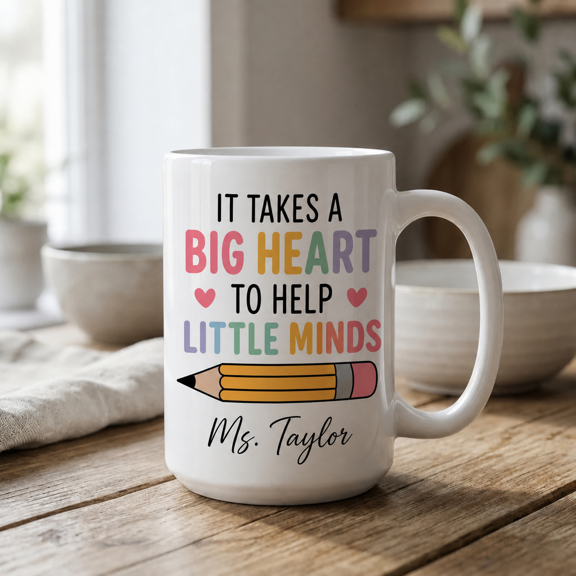 Personalized Teaching Assistant Mug, Back to School Gift with Custom Assistant Name
