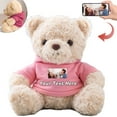 thumbnail image 1 of Personalized Teddy Bear as Customized Gifts for Women Men with Text+Photo as Gifts for Valentines Day Christmas (10 IN--Text+Photo), 1 of 1