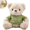 thumbnail image 1 of Personalized Teddy Bear as Customized Gifts for Women Men with Text as Gifts for Valentines Day Christmas (10 IN--Text), 1 of 6