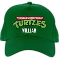 thumbnail image 1 of Personalized Teenage Mutant Ninja Turtles Retro Logo Green Baseball Hat, 1 of 1