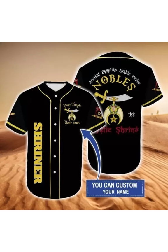 Personalized Temple name Ancient Shriner Mystic 3D Baseball Jersey Shirt - Hot Sale 2026
