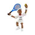 thumbnail image 1 of Personalized Tennis Ornament 2024 Black Male Tennis Player 1 Count - Ornaments by Elves, 1 of 10