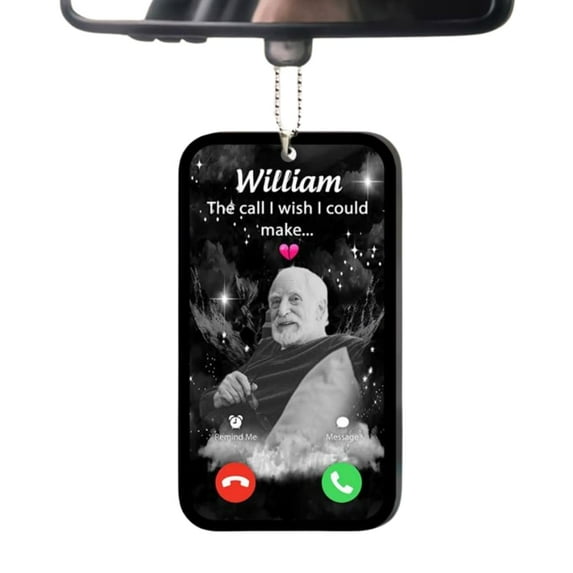 Personalized The Call I Wish I Could Make Memorial Ornament For Loss Of Father Mother Family Members, Memorial Keepsake Ornament Sympathy Gifts