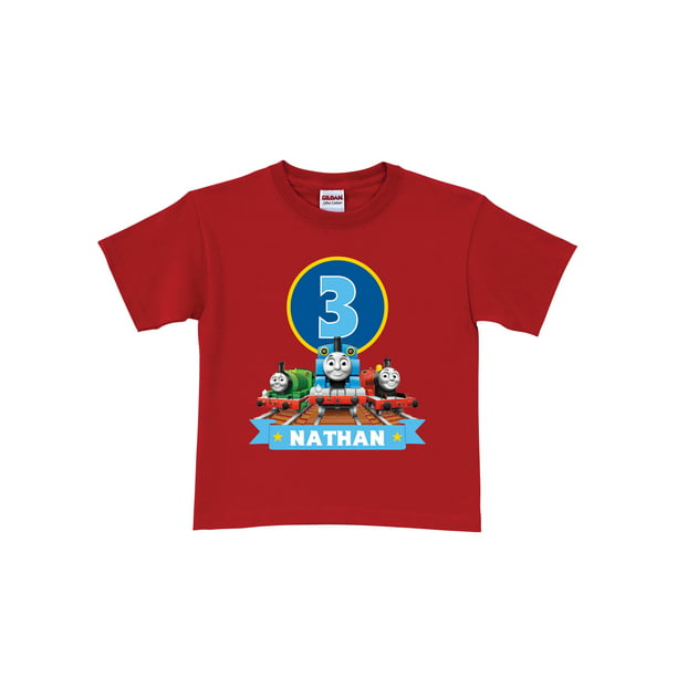 Personalized Thomas & Friends Red Birthday Boys' T-Shirt In Sizes: 2t ...