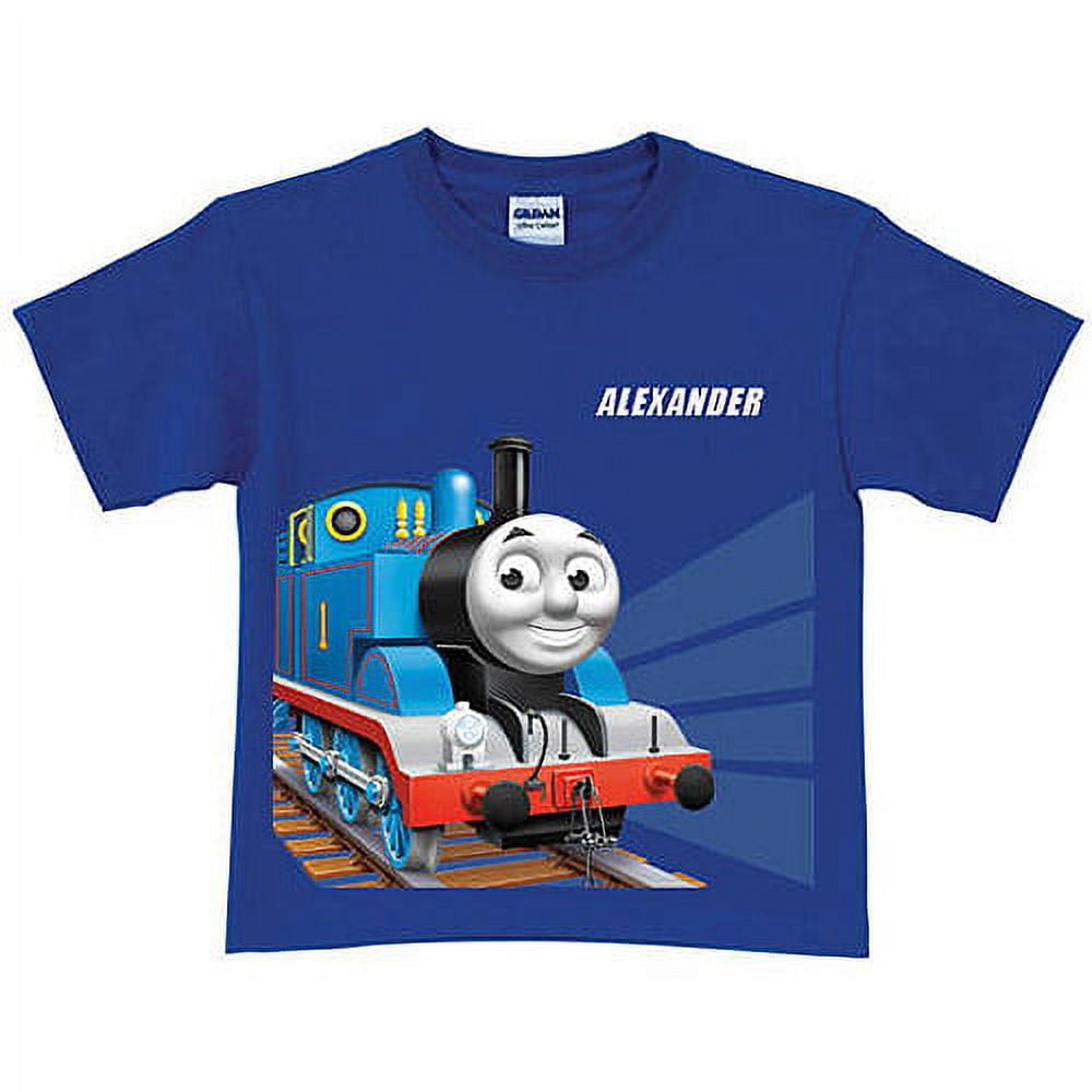 Personalized Thomas & Friends Tracks Blue Toddler Boy T-Shirt - Walmart.com