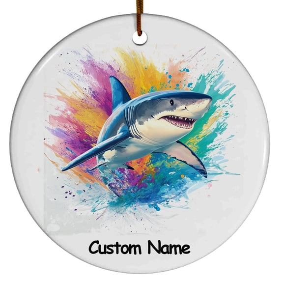 Personalized Thresher Shark Ornament, Custom Ornament for Animal Lover, Ideal Gift for Men, Women, Best Friend, Gift for Christmas, Birthday, Father's Day, Mother's day