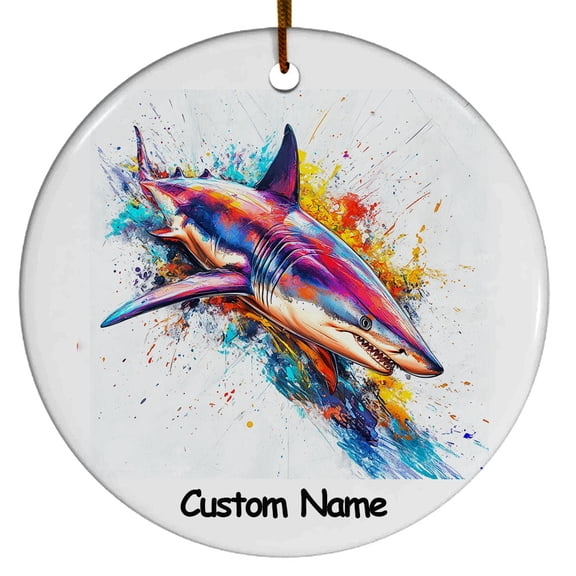 Personalized Thresher Shark Ornament, Custom Ornament for Animal Lover, Ideal Gift for Men, Women, Best Friend, Gift for Christmas, Birthday, Father's Day, Mother's day
