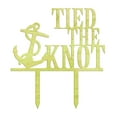thumbnail image 1 of Personalized "Tied the Knot" Beautiful Wedding Anchor Cake Topper Rustic Wooden Cake Topper 7"-8" Inches., 1 of 3