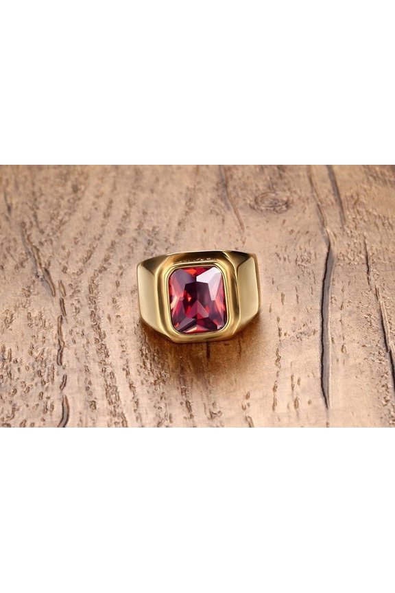 Personalized Titanium Steel Ring for Men: Simple Geometric Design, Individually Packed, Metal Element, High-Quality Fashion Ring