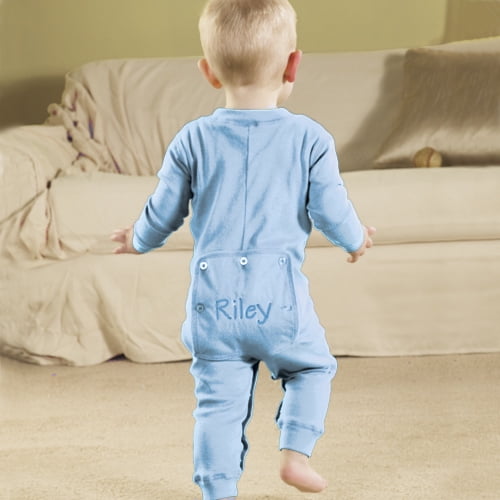 Personalized Toddler Long Johns, Blue