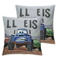 thumbnail image 1 of Personalized Toddler Size Monster Truck Rally Pillowcase with Pillow Included, 1 of 7