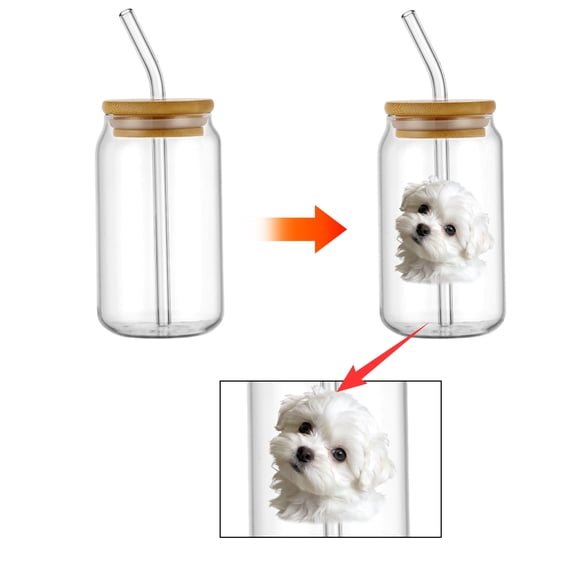 Personalized Transparent Milk Cup, Cola Cup, Straw Cup, Water Cup, Suitable For Gifting, 450ml