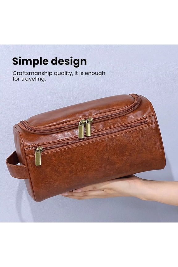 Personalized Travel Size Toiletries for Men  Durable and Stylish Travel Organizer for Travel, Grooming and Personal Care, Waterproof Leather Travel Essentials&nbsp;