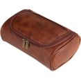 thumbnail image 1 of Personalized Travel Toiletry Bag for Men with Handle- Portable Cosmetic Case, Travel Essentials for Traveling Men Waterproof Leather Dopp Kit Gift for Father's Day, 1 of 6