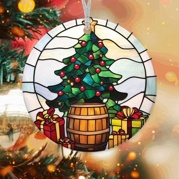 Personalized Tree with Barrel Aging Tree Ornaments, Tree with Barrel Aging Xmas Gifts Ideas, Tree with Barrel Aging Christmas Dcor, Xmas Decorations 2J3Ijj