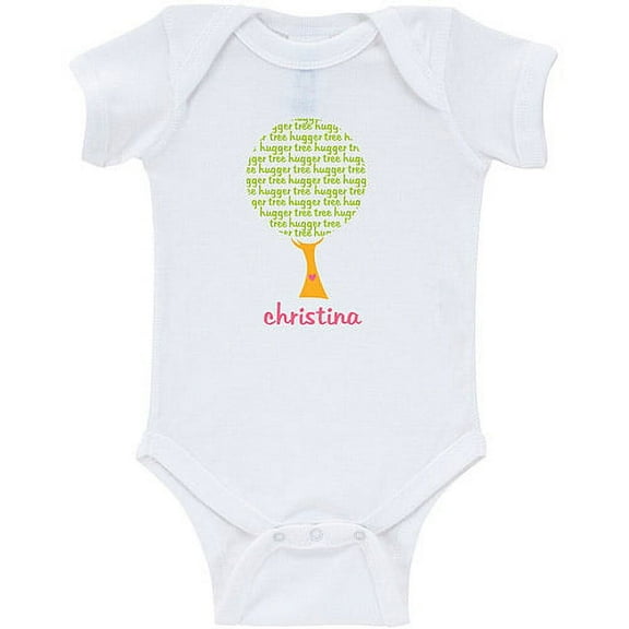 Personalized Tree Hugger Baby Girl Creeper