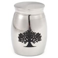 thumbnail image 1 of Personalized Tree of Life Mini Urn for Ashes, Custom Tree of Life Memorial Urn, Engravable Tree of Life Small Urn for Pets, Mini Urn for Dogs, Mini Urn for Cats [Tree of Life, Silver, Engraving], 1 of 1