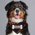 thumbnail image 1 of Personalized Trick Or Treat Dog Bandana Collar Cover, 1 of 2