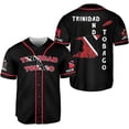 thumbnail image 1 of Personalized Trinidad & Tobago Baseball Jersey, Trinidad and Tobago Proud Flag Shirt Coat of Arms Gift Men Women (2XL), 1 of 4