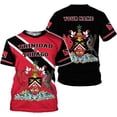 thumbnail image 1 of Personalized Trinidad & Tobago Shirts Trinidad and Tobago Coat of Arms Flag 3D Shirts Trinidad Pride Gift (S), 1 of 4