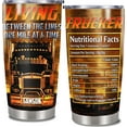 thumbnail image 1 of Personalized Truck Tumbler With Lid Custom Name Trucks Driver Stainless Steel Coffee Travel Mug Insulated Cup 20oz 30oz Tumblers Appreciation Gifts For Dad Men Truckers Husband Birthday, 1 of 6