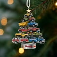 thumbnail image 1 of Personalized Trucks Christmas Tree Ornament, Vehicle Holiday Keepsake, Kids Ornament, Baby Boy Christmas Present, Christmas Gift For Child, 1 of 6