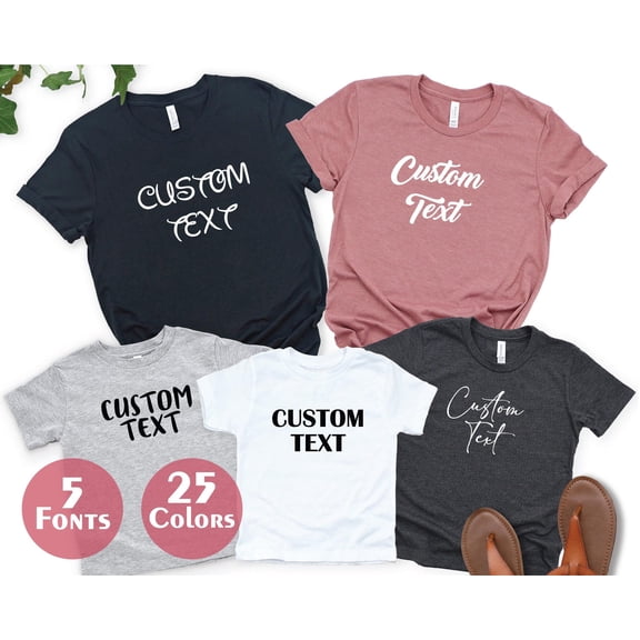 Personalized Tshirt Custom TShirt Custom Shirt Personalized Shirt Custom Text Shirt Custom