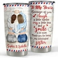 thumbnail image 1 of Personalized Tumbler Letter To My Bestie Custom 20oz Tumblers with Lid Gift for Sister Best Friends Woman Girl Friendship Soul Sister Christmas Birthday, 1 of 6