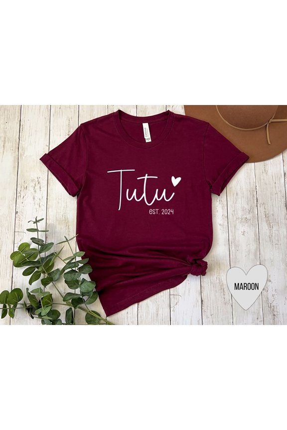 Personalized Tutu Est tshirt custom Tutu gift custom Tutu shirt Tutu mothers day gift Tutu