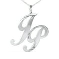 thumbnail image 1 of Personalized Two Initial Pendant Necklace Monogram in Sterling Silver, 1 of 4