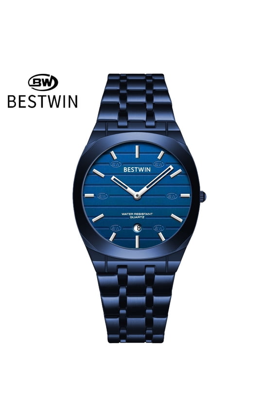 Personalized Ultra-Thin Men's Watch Fashion Quartz Watch Trendy Steel Band Business Men's Wristwatch