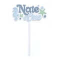 thumbnail image 1 of Personalized Under the Sea Baby Boy Acrylic Cake Topper, 1 of 1