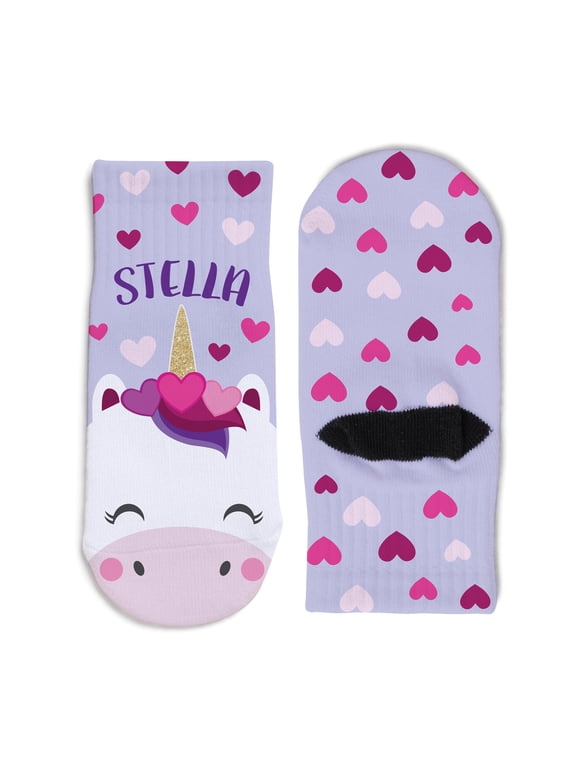 Personalized Unicorn Toddler Socks