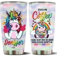 thumbnail image 1 of Personalized Unicorn Tumbler Gifts for Women Travel Cup Coffee Mug Insulated Stainless Steel 20oz With Lid Water Bottle Gift for Girls Kids Daughter Unicorn Lovers, 1 of 7