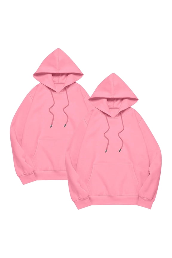 Personalized Unisex Pullover Custom Text Design Comfort Fit Casual Long Sleeve Sweatshirt Pink XXXL