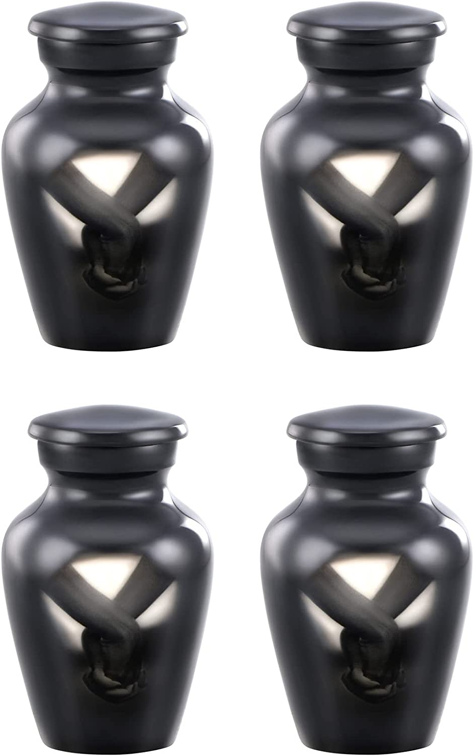 Shades of Marble Classic Keepsake Urns Set of 4 Token Urns Keepsake