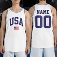 thumbnail image 1 of Personalized Usa Flag Basketball Jersey Tank Top, 4th Of July Shirt, Fourth Of July Independence Day Jersey, 1 of 2