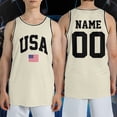 thumbnail image 1 of Personalized Usa Flag Basketball Jersey Tank Top, 4th Of July Shirt, Fourth Of July Independence Day Jersey, 1 of 2