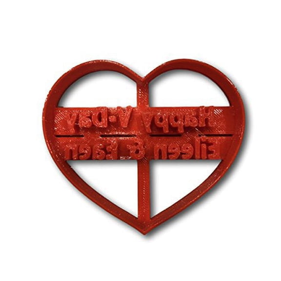 Personalized Valentine Day Heart Cookie Cutter- Fast Shipping - Sharp Edges - Exceptional Quality