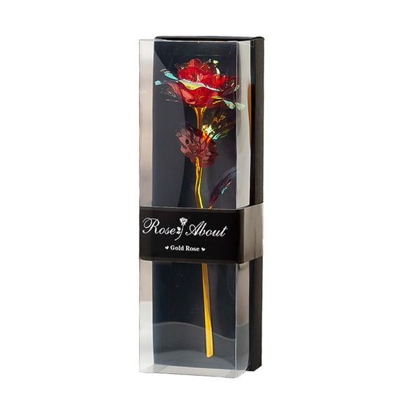 Personalized Valentine's Day Artificial Rose Flower Gifts for Her Girlfriend Women,Handmade Forever Preserved Gold Foil Rose Wedding Anniversary Birthday Day Mother's Day Present Galaxy Eternal Rose