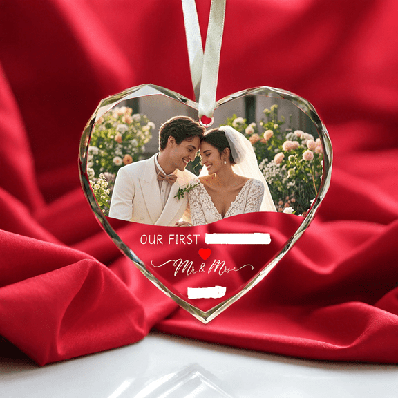 Personalized Valentine's Day Decorative Pendants - Custom Photos & Text, Gift for Family, Parents, Children, Friends, Lovers, Keepsake Ornament