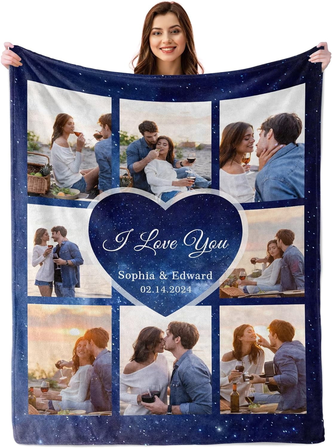 Personalized Couple Quilt Bed Sets - Gift Idea For Him/Her/Valentines - Forever & Always main image 1