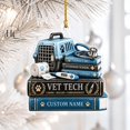 Tree Intital Personalized Veterinary Technician Christmas Ornament, Acrylic Tree ...