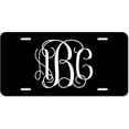 thumbnail image 1 of Personalized Vine Monogram License Plate - Size 6" x 12" Aluminum License Plate, 1 of 2