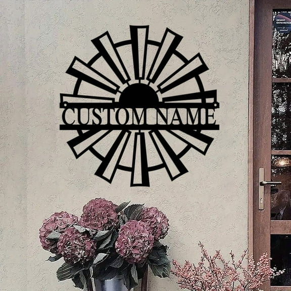 Personalized Vintage Address Plaque, Custom House Number Sign Plate, Home Apartment Mailbox, Street Name Plate Decor Metal Wall Art