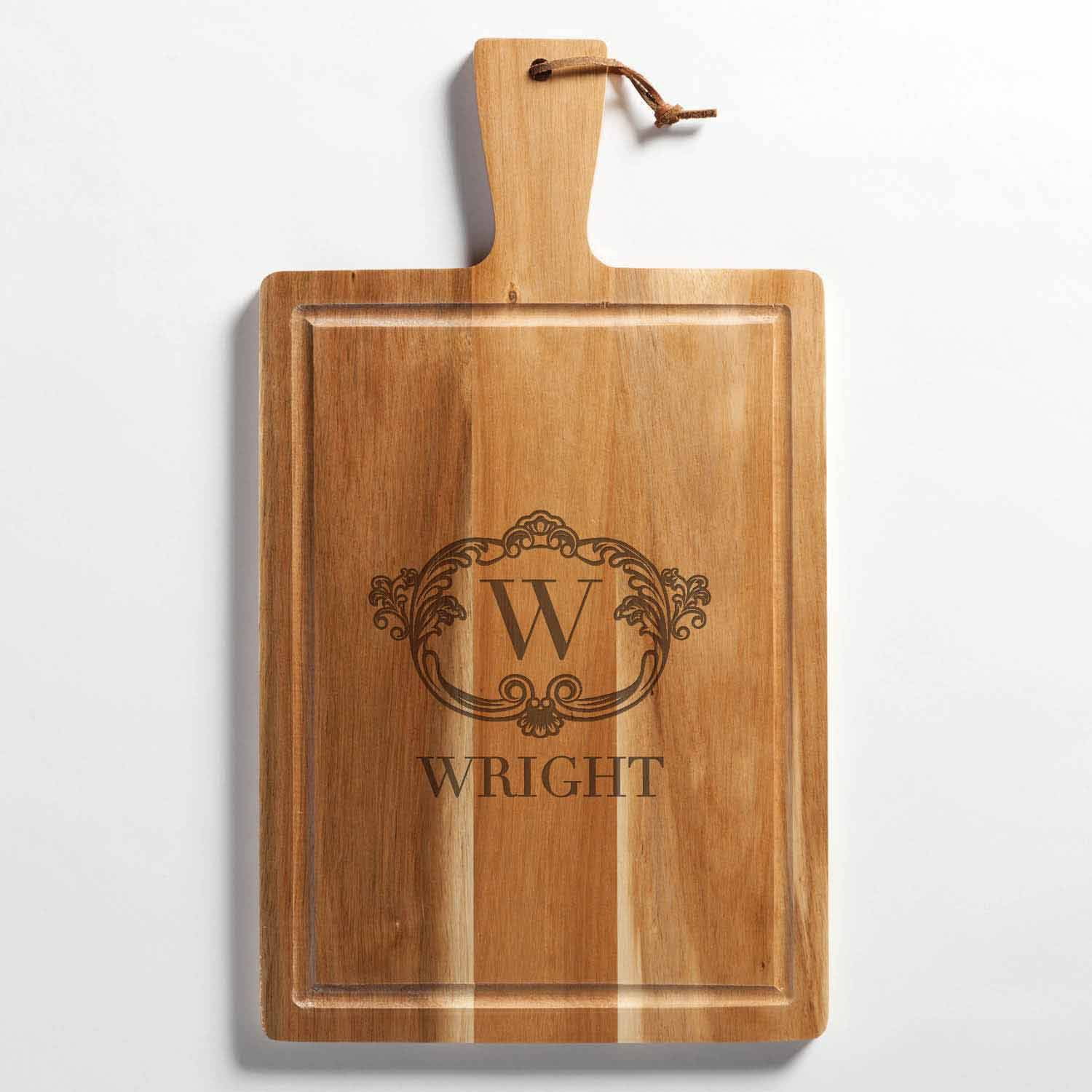 Personalized Vintage Initial Carving Board