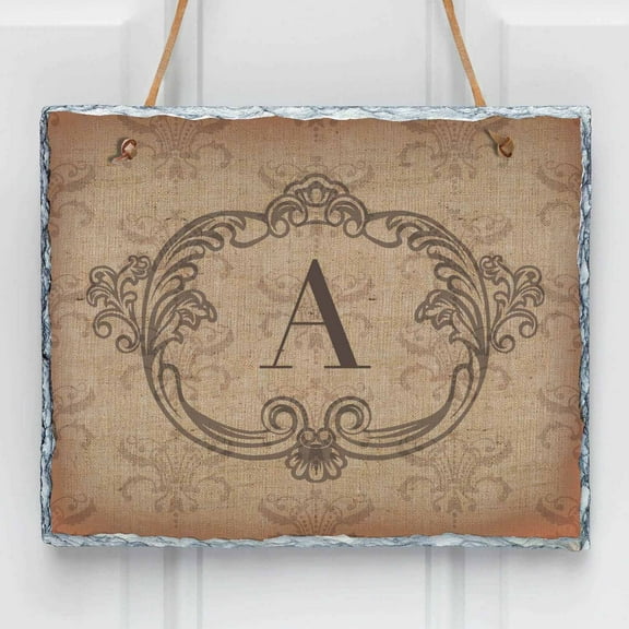 Personalized Vintage Initial Wall Slate