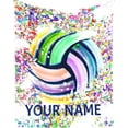 thumbnail image 1 of Personalized Volleyball Blanket Gifts with Name - 40"x50" Sports Throw Blanket for Adults, Kids - Colorful Soft Plush Blankets for Bed, Couch & Travel, 1 of 6
