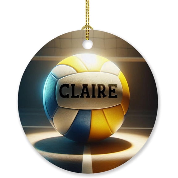 Personalized Volleyball Sport Christmas Ornament 2025, Unique Volleyball Xmas Ornament Gift for Men Women Team Coach Volleyball, Customized Name Volleyball Player Ornament, Volleyball Decor Ornament