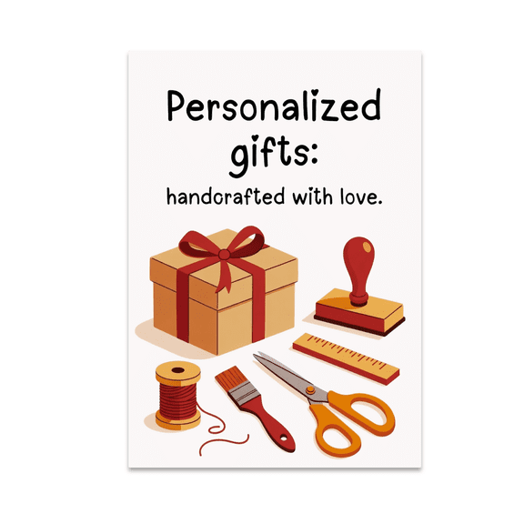 Personalized Wall Art - DIY Crafts Enthusiast - 13x19 Poster Print